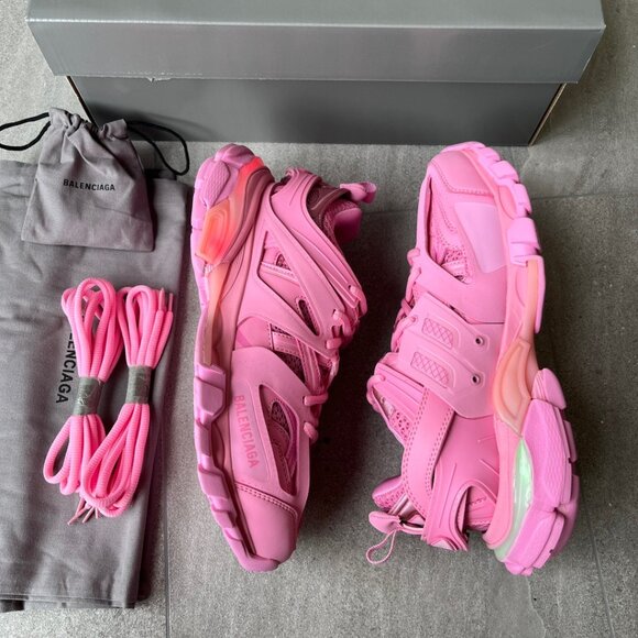 Balenciaga Red LED Track Sneakers Size 7 - Picture 1 of 8